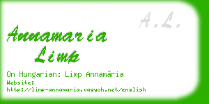 annamaria limp business card