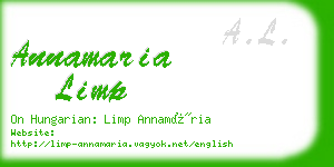 annamaria limp business card